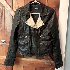 Versatile Blue Blood Genuine Leather Jacket